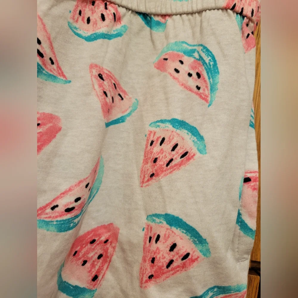 NWT Old Navy Short-Sleeve Watermelon Themed Cinched-Waist Romper Size 8 (M)